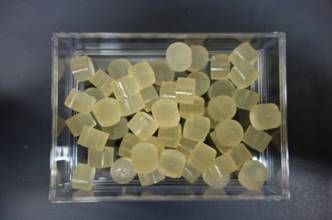 photograph of gel chips