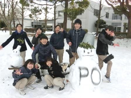 学生会 雪だるま