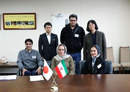 PHOTO：Mr. Pashai (the left of the front)and physical therapists from Iran at NRCD (2016)