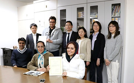 PHOTO:Trainees (physical therapists)from Iran.