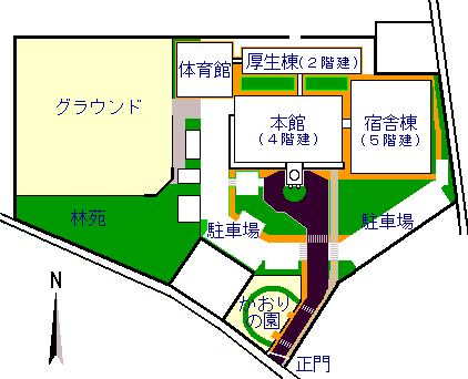 図:センターの建物配置図