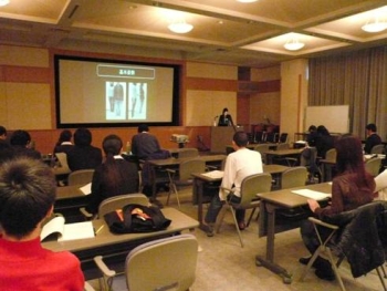 （写真）視覚障害学科における卒業研究発表会
