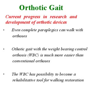 Current progress in research and development of orthotic devices