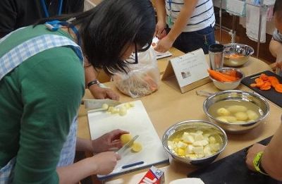 調理訓練の様子