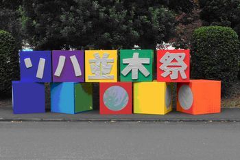 リハ並木祭アーチの写真