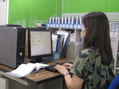 職場実習（センター内）、事務補助