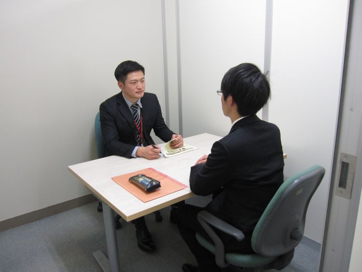 模擬就職面接 模擬就職面接の写真