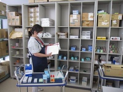 職場体験訓練、物品管理業務
