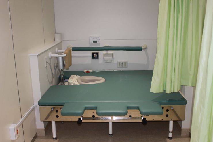 機能訓練棟 トイレ動作自立者用高床トイレ(横)の写真