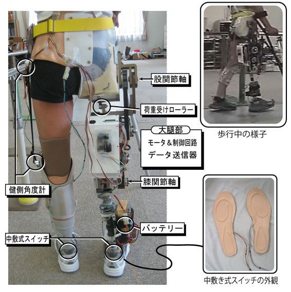 動力化した股義足の試作機
