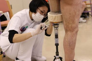 義肢学Ⅲ（大腿義足） 仮合せ