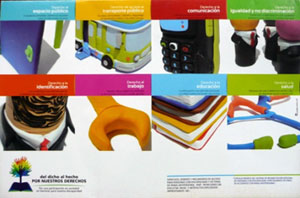 PHOTO：Developed leaflet for promotion of lights of persons with disabilities