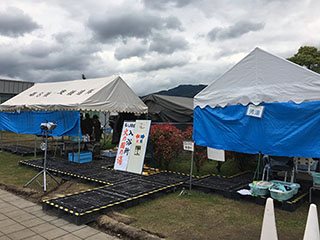 画像:益城町総合体育館の様子