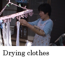 Drying clothes