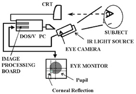 [Schematic diagram of EYE-gaze system.]