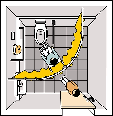 トイレカーテン円形